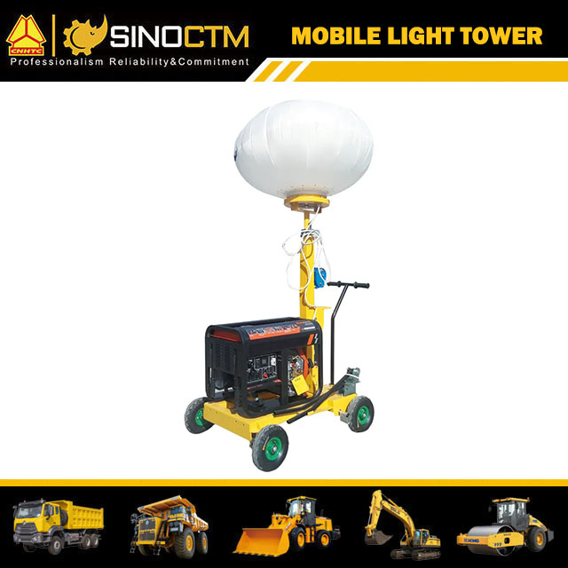 Mobile LED Balloon Light Tower 5m 2000w