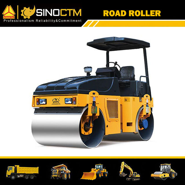 FULL HYDRAULIC DOUBLE DRUM VIBRATORY ROLLER,Operating Weight:4500kg