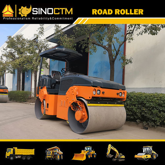 FULL HYDRAULIC DOUBLE DRUM VIBRATORY ROLLER,Operating Weight:4500kg