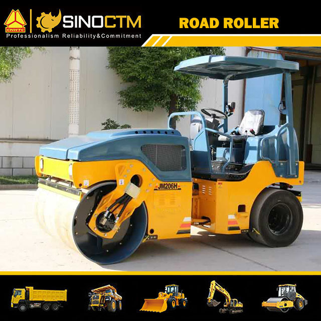 FULL HYDRAULIC TIRE COMBINED VIBRATORY ROLLER 6000kg