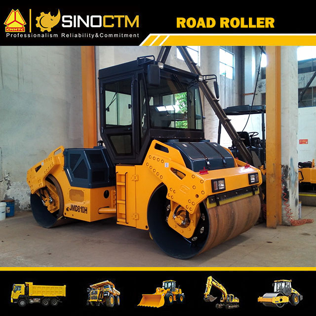 FULL HYDRAULIC DOUBLE DRUM VIBRATORY ROLLER 10000kg