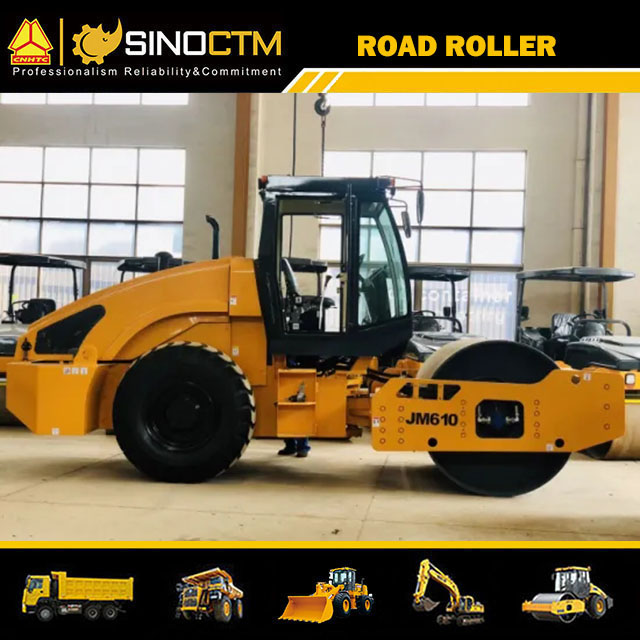 SINGLE DRUM VIBRATORY ROAD ROLLER 14T-26T