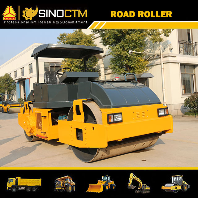 DOUBLE DRUM VIBRATORY ROAD ROLLER 12T