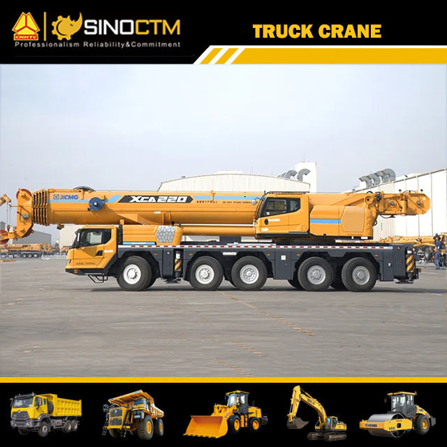XCMG All Terrain Crane XCA220 200 Ton Mobile Truck Crane for Sale