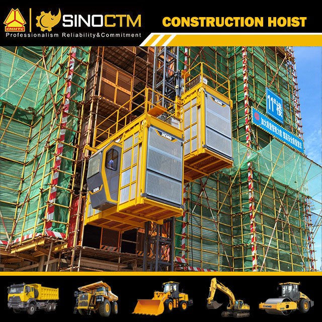 500m Lifting Height SC200/200ES1 Double Cage Building Construction Hoist Equipment