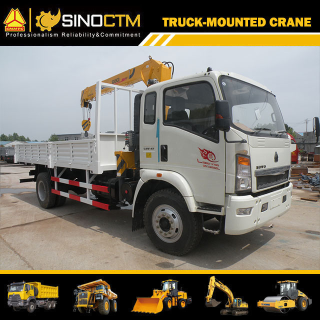 XCMG SQ4SK2Q 4ton straight arm truck mounted crane mini truck mounted crane