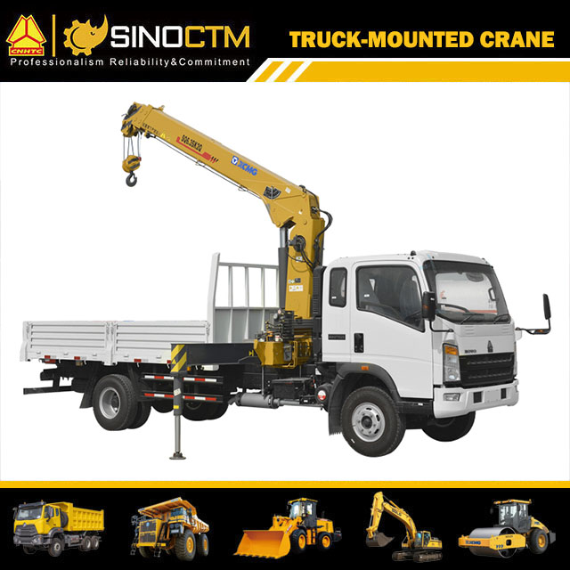 XCMG SQ4SK3Q 4ton straight arm truck mounted crane mini truck mounted crane for sale