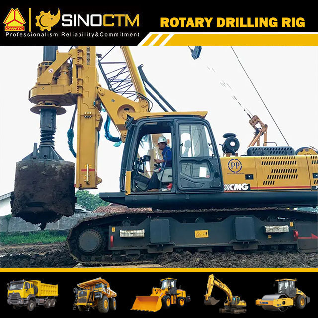 City building construction pile foundation machinery xcmg rotary drilling rig XR180D