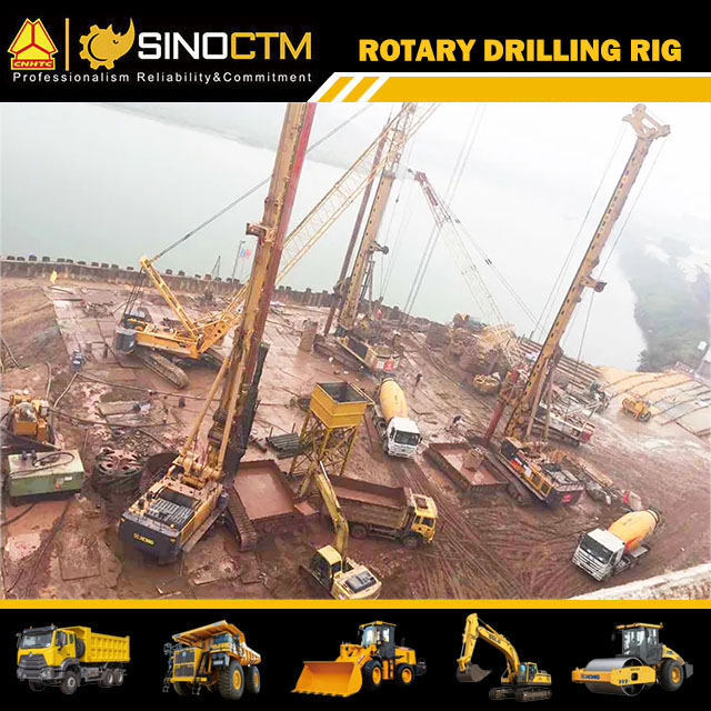 XCMG Drilling Machine XR550D Rotary Drilling Rig 132m Depth Piling Rig Price