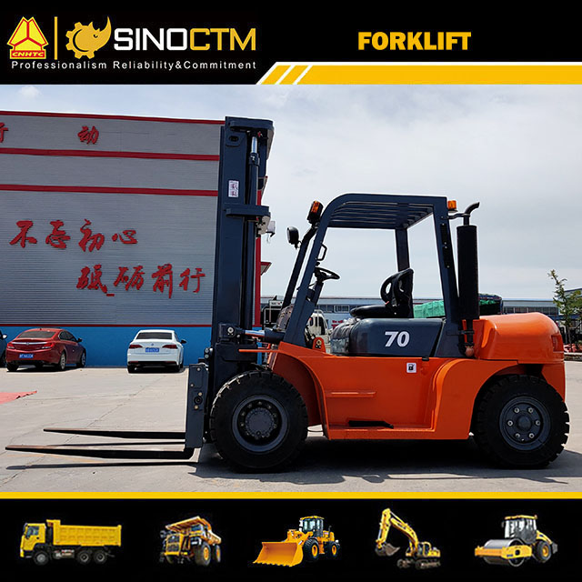 7 Ton Diesel Forklift Truck with Side Shifter for Sale