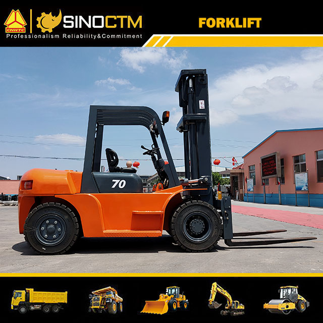 7 Ton Diesel Forklift Truck with Side Shifter for Sale