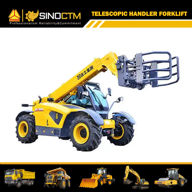 XCMG wheel loader forklift XC6-3006K 6m telescopic handler 3 ton wood loader