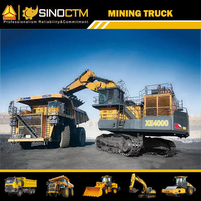XCMG Official Manufacturer Electric Driver Dump Truck XDE400 for sale