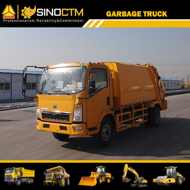 Sinotruk HOWO 4X2 6cbm 8 Cbm 10cbm Garbage Truck price