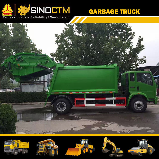 Sinotruk HOWO 4cbm - 16cbm Refuse Truck, Compressed Garbage Truck Compactor Garbage Truck
