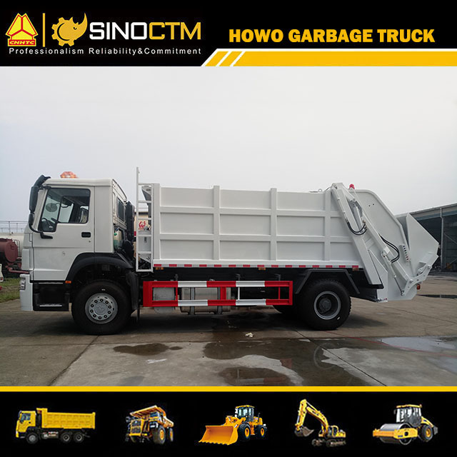 16m3 HOWO Rear Load Refuse Garbage Compactor Truck