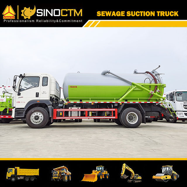 New HOWO Light Duty 6000L-8000L Waste Water Tank Fecal Suction Truck