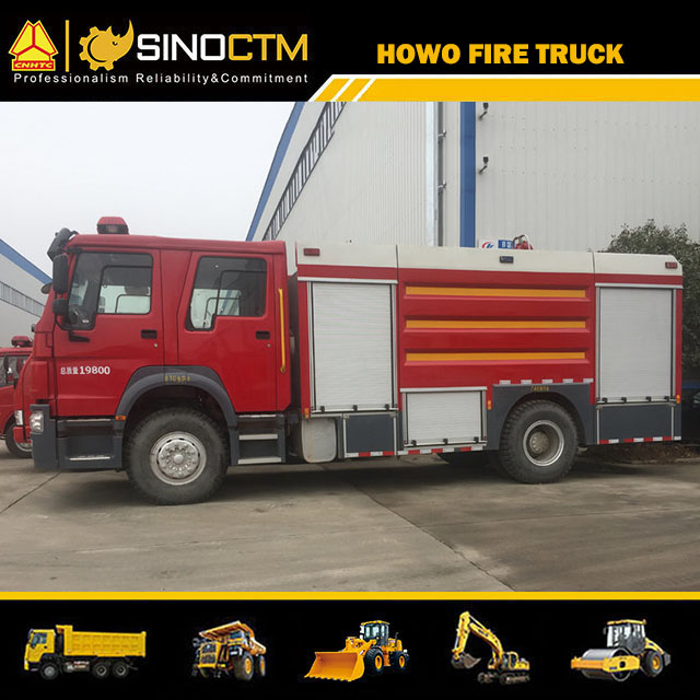 HOWO 4X2 Water fire Truck for sale