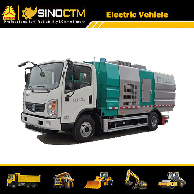 Electric Vacuum Sweeper Truck 5.5CBM for sale