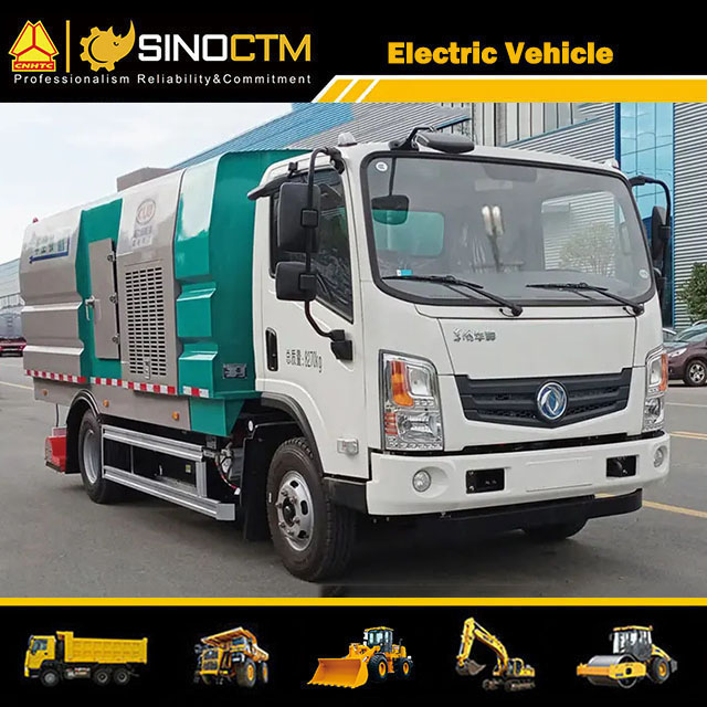 Electric Vacuum Sweeper Truck 5.5CBM for sale