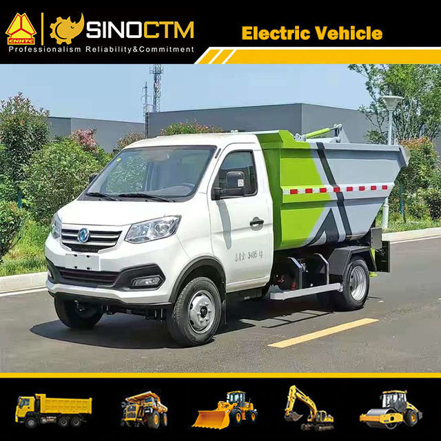 Electric Light Duty Hydraulic Hooklift Hoist Vehicle