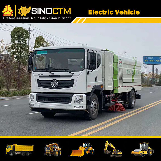 China 18000kg Truck Mount Road Sweeper with DONGFENG Electric Chassis
