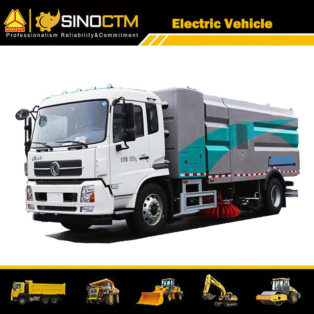Electric Road Sweeper Truck High Pressure Cleaning Truck Byd Chassis
