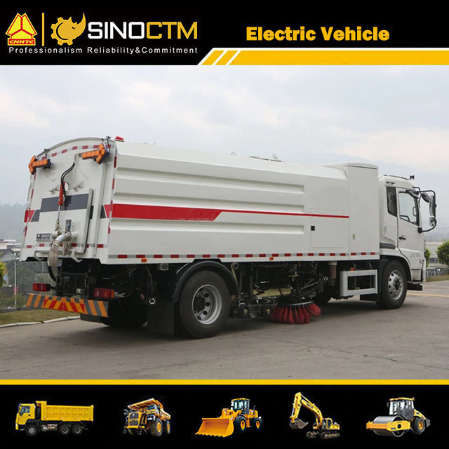 Electric Road Sweeper Truck High Pressure Cleaning Truck Byd Chassis