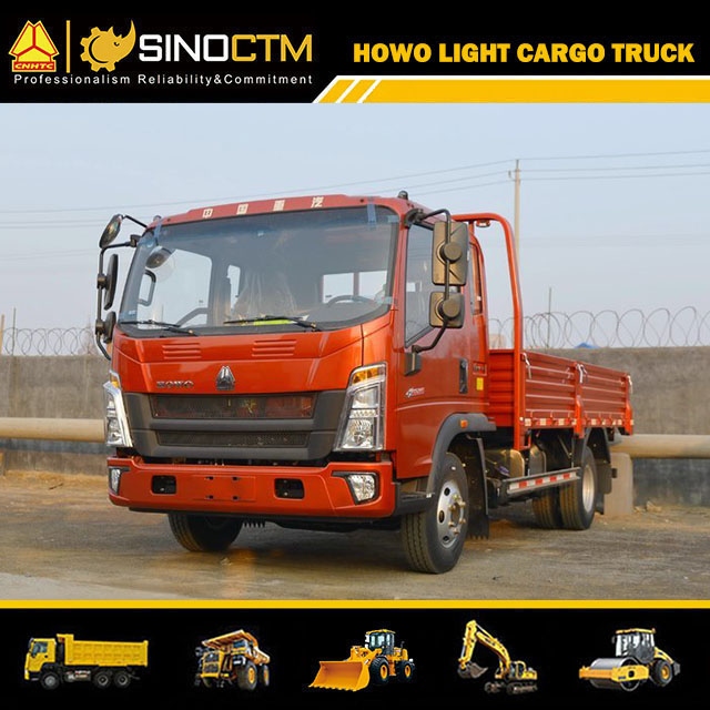 HOWO Light Truck 4X2 160PS 12t 22FT Cargo Truck
