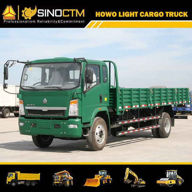 Sino truck HOWO Light Dump Truck 4X2 Flatbed Cargo Truck 160hp