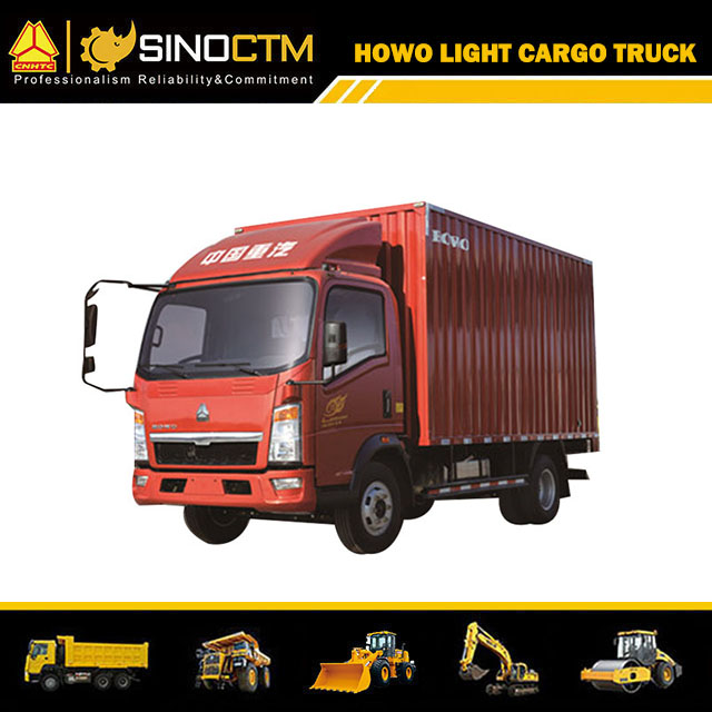 4*2 14FT 110HP Sinotruk HOWO Light Truck/Van Trucks