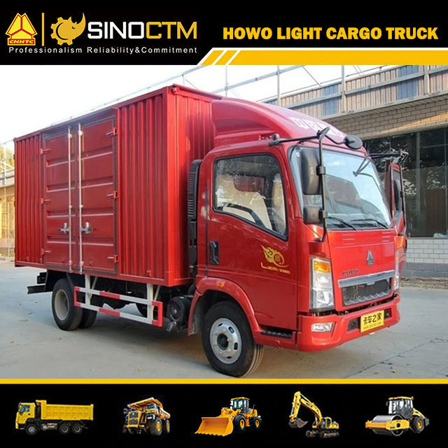 Sinotruk HOWO Steel Corrugated Plate 4tons 5tons 6tons Van Truck Price for Sale