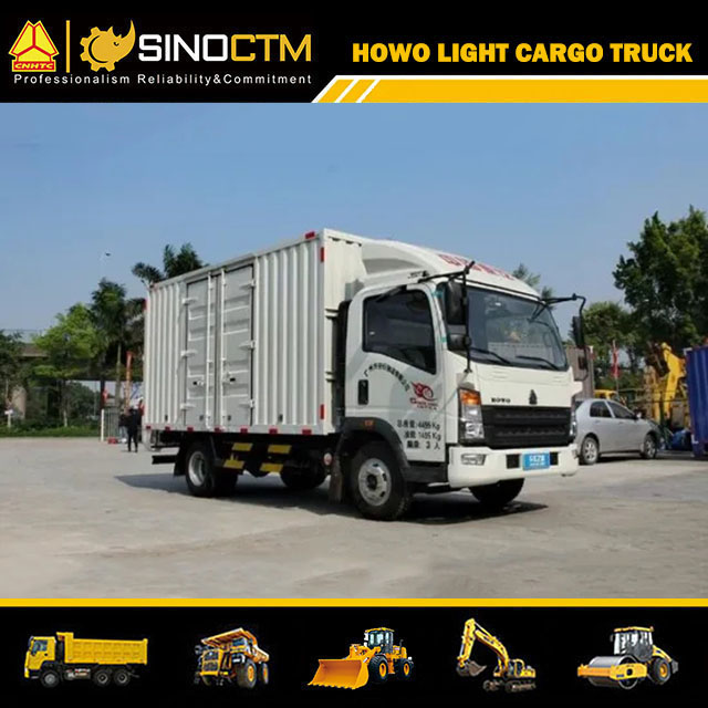 5tons 6tons 10tons Dry Van Truck with Rear Hydraulic Tailgate