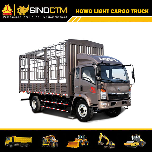 Sino truck HOWO Lorry Truck Stake Flatbed Fence Truck 4X2 Diesel Mini Light Cargo Truck