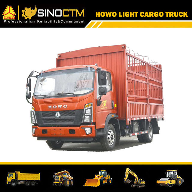 6 Wheels 8 Ton HOWO Closed Aluminum Van Box Truck