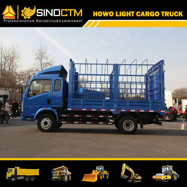Cheap Price HOWO 4X2 116HP 6tons Mini Van Cargo Truck for Sale