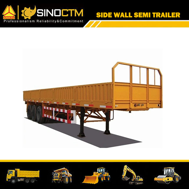 Side Wall Semi Trailer /Three Axles Side Wall Cargo Truck Semi Trailer