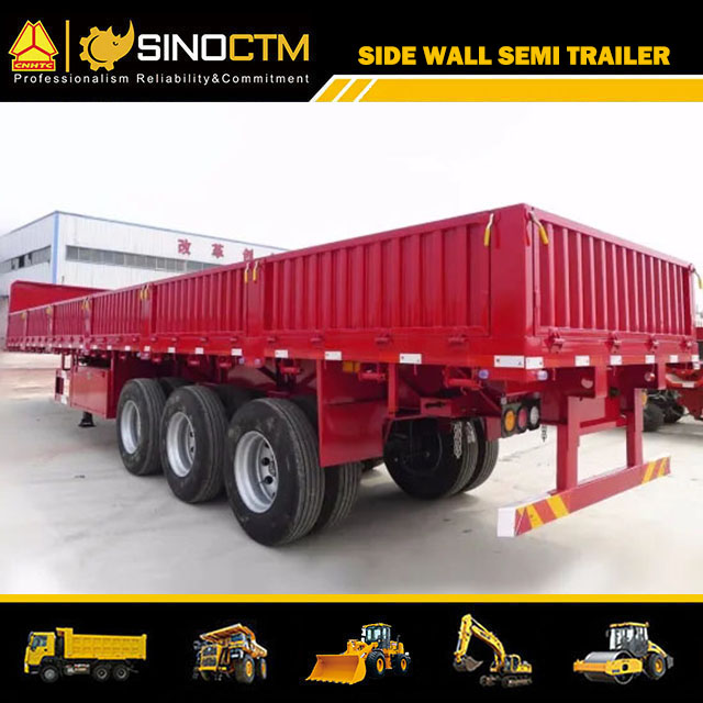 3axles Side Wall/Side Board/Side Drop Semi Trailer for Container and Cargo