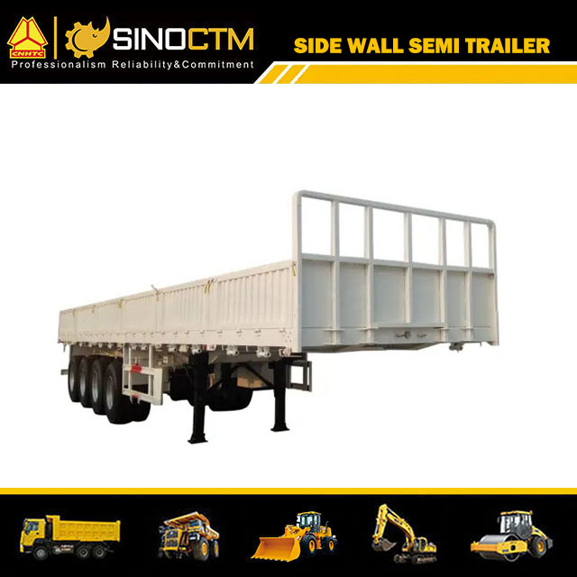 Four Axle Flatbed/Side Wall/Fence/Truck Semi Trailers