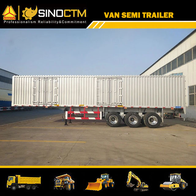 3 Axles Van Type Box Semi-Trailer Equipped with 3 Door for Long Distance Logistics Cargo Transport