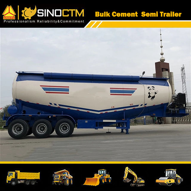 45cbm/40cbm/50cbm Bulk Cement Tanker Semi Trailer for Powder Material Transport