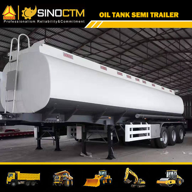 35cbm/35000L Carbon Steel Oil Tanker Semi Trailer for Fuel/Diesel/Crude Transport