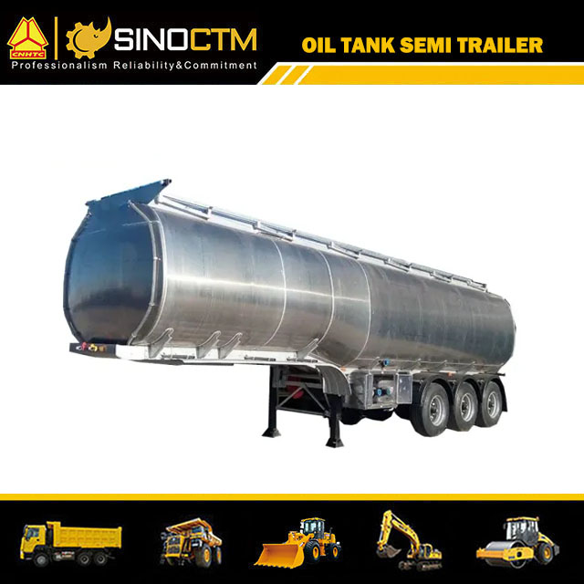 40cbm 40000L 3 Axle Aluminum Alloy Fuel Tanker Semi Trailer