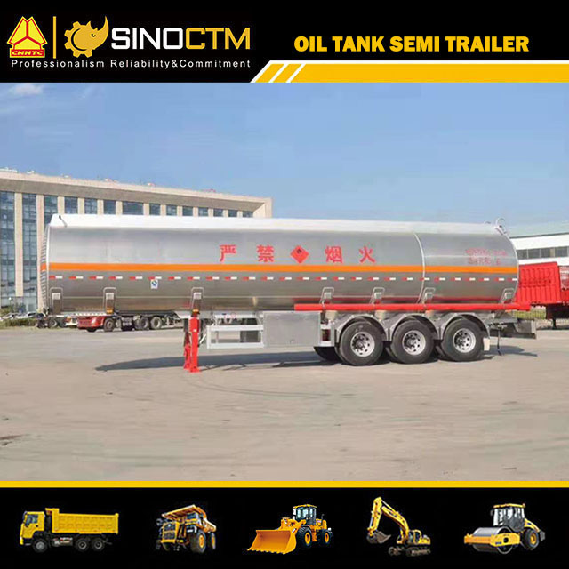 40cbm 40000L 3 Axle Aluminum Alloy Fuel Tanker Semi Trailer