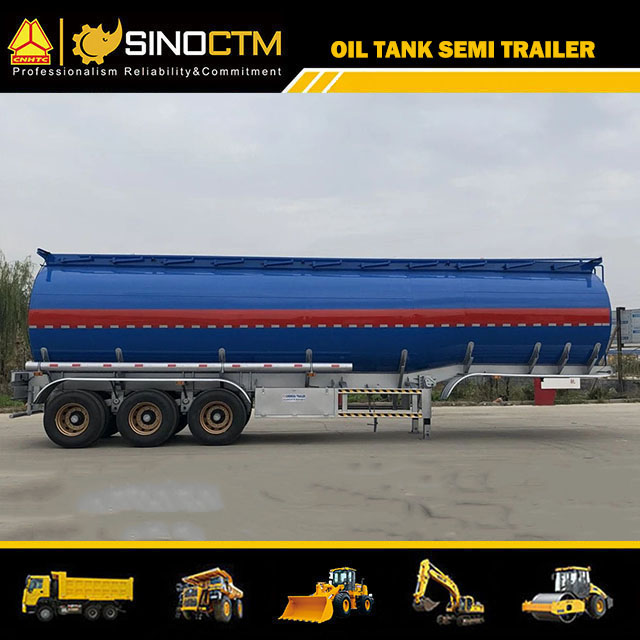 60cbm/60000L Carbon Steel Oil Tanker Semi Trailer for Fuel/Diesel/Crude Transport