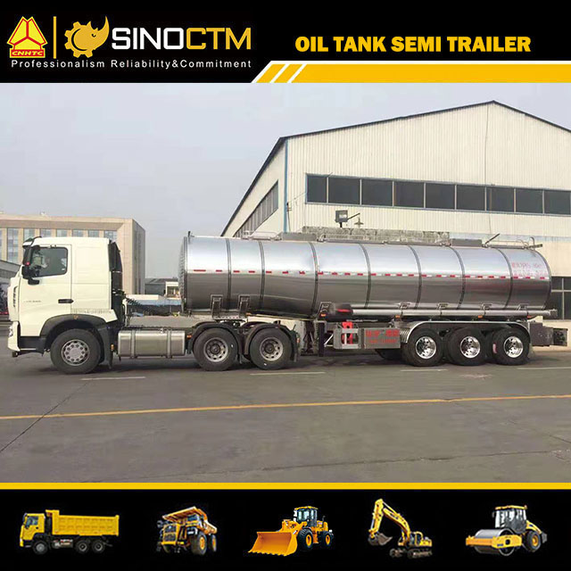 Tri Axle 40000 Liters 40cbm 40000L Palm Fuel Tanker Crude Aluminum Alloy Oil Tank Semi Trailer with Pump