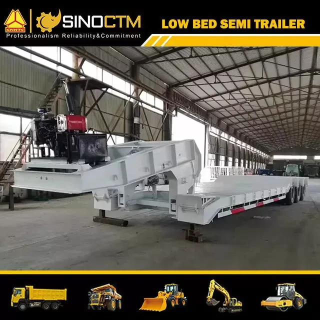 30-100t Lowbed Semitrailer Made in China
