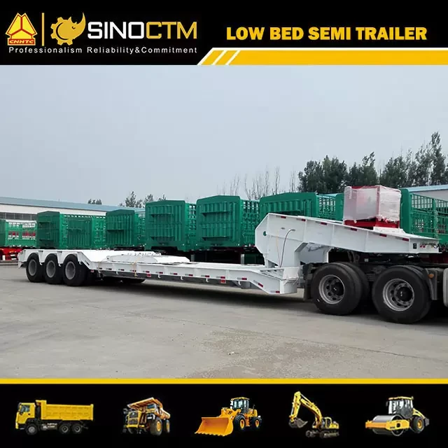 30-100t Lowbed Semitrailer Made in China