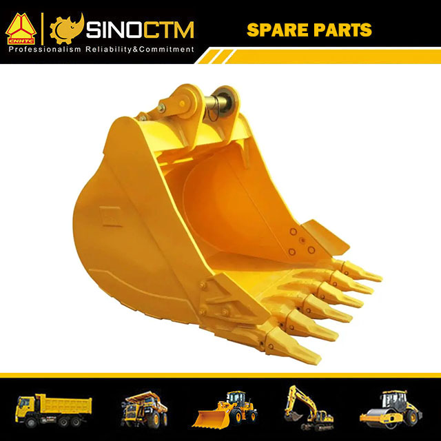 Reinforced Plate Excavator Part Rock Bucket 