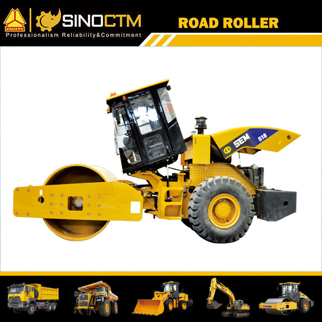 Road Roller 18 Ton Vibratory Roller Compactor Sem518 with Spare Parts
